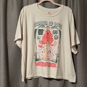 GAP Cream Woodstock Graphic Tee
